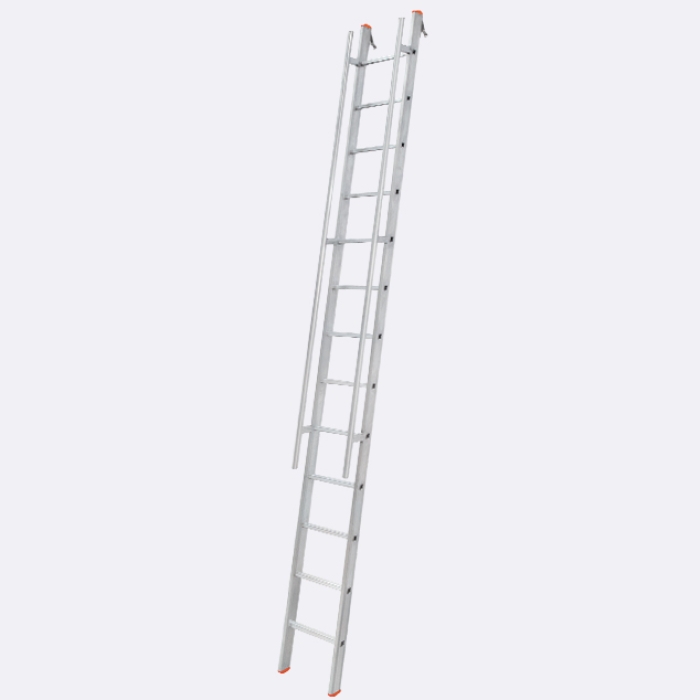 Single-Section Ladder with Safety Rail