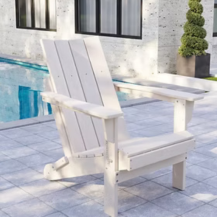 Straight Back Adirondack - White
