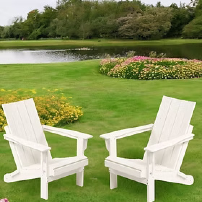 Straight Back Adirondack - White