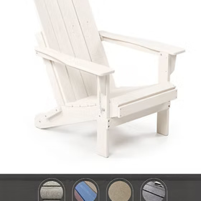 Straight Back Adirondack - White