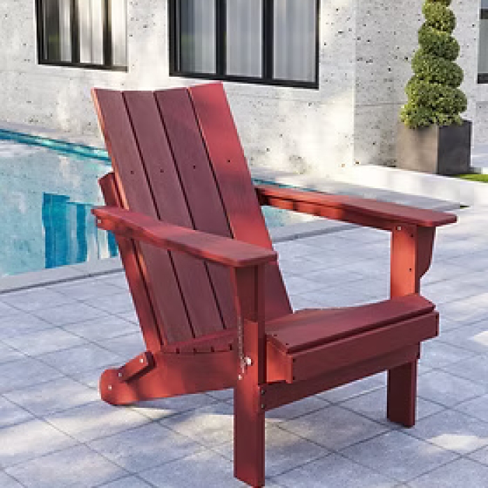 Straight Back Adirondack - Red