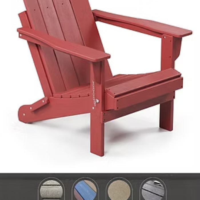 Straight Back Adirondack - Red