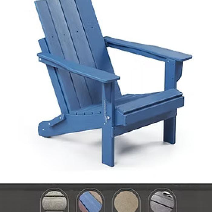 Straight Back Adirondack - Blue