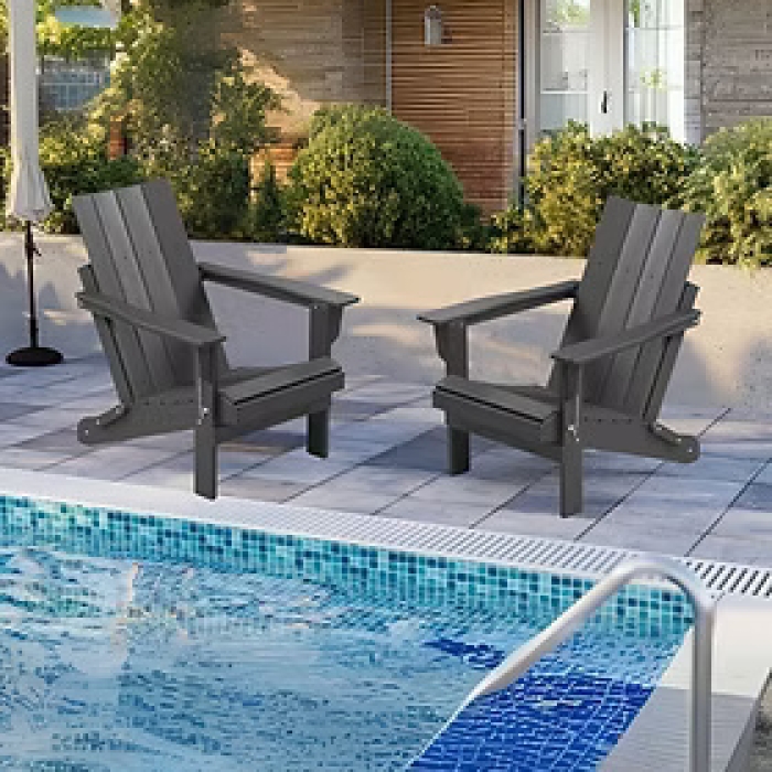 Straight Back Adirondack - Black