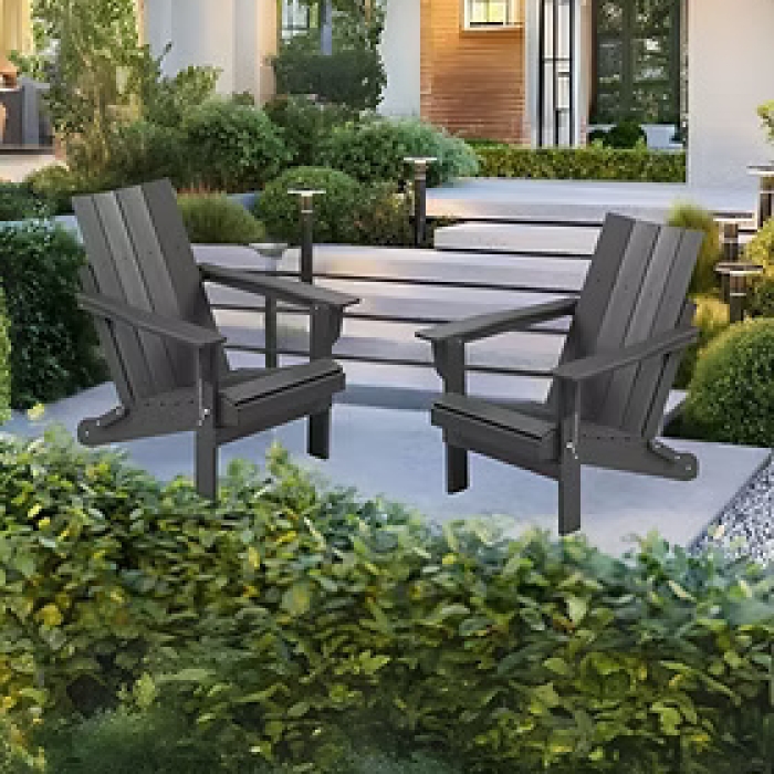 Straight Back Adirondack - Black
