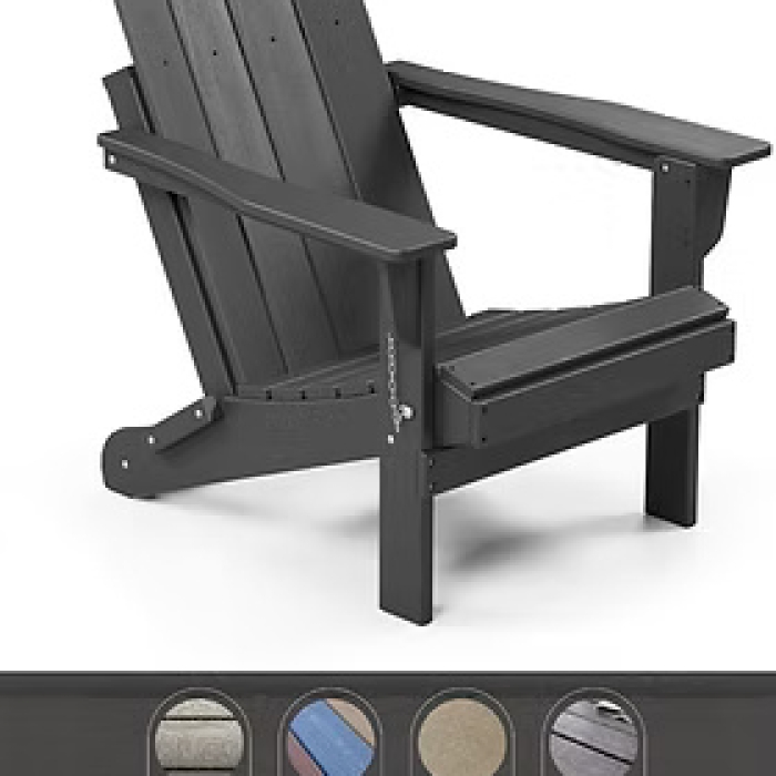 Straight Back Adirondack - Black
