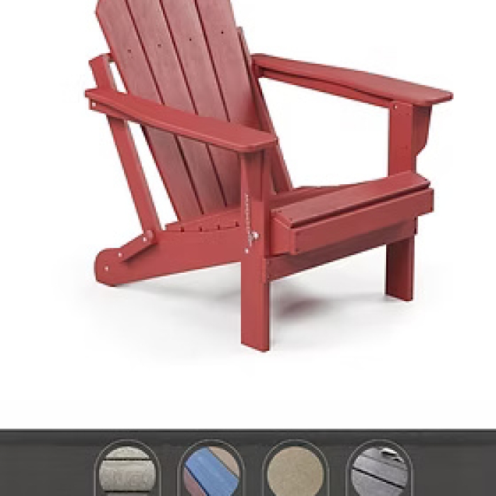 Classic Folding Adirondack - Red