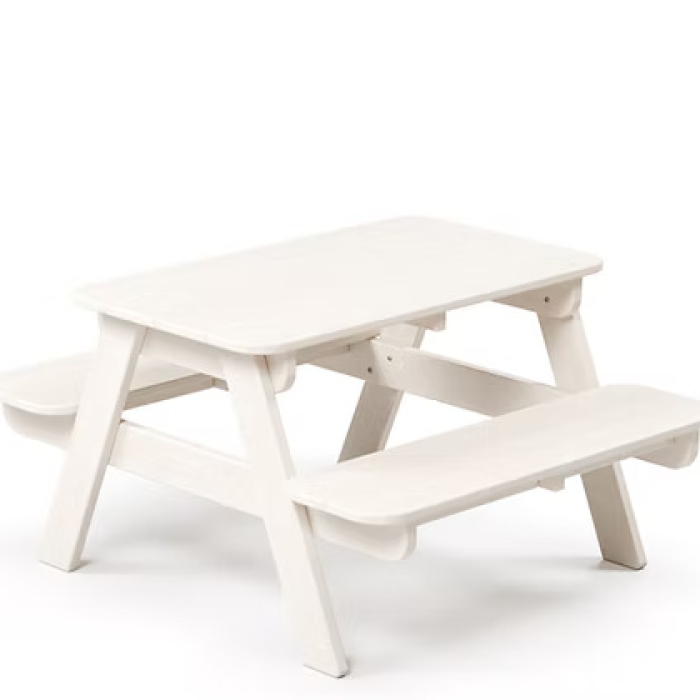 Kids Picnic Table - White