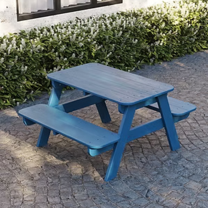 Kids Picnic Table - Blue