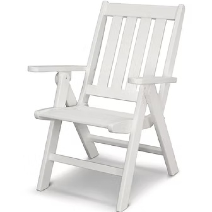 Folding Dining Chair - White