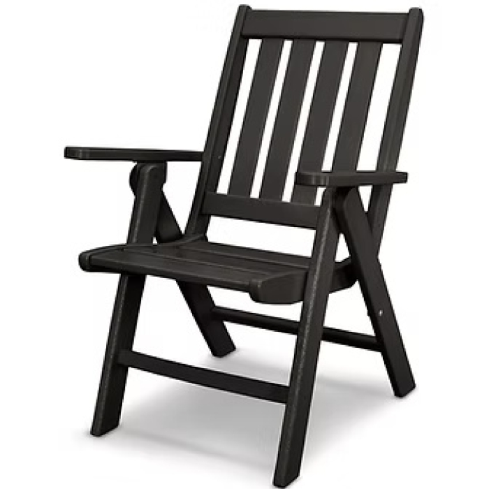 Folding Dining Chair - Black