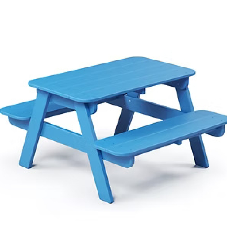 Kids Picnic Table - Blue